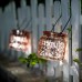 Solar Mercury Glass Mason Jars – 2 Pack Racdde Solar Rotating Table Lights with Color Changing Mode and White Mode Outdoor Hanging Lights for Garden, Patio, Home Decoration (Bronze)