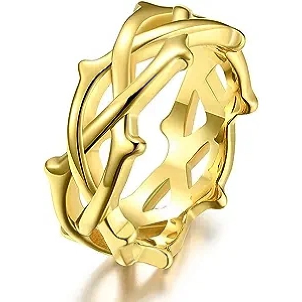 Gold crown ring