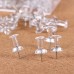 racdde Clear Push Pins 100 Count, Standard Transparent Clear Thumb Tacks Steel Point and Clear Plastic Head, Used on Wall,Photos,Cork Boards or Maps 