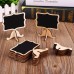 racdde 20 Pcs Wood Mini Chalkboard Signs with Support Easels, Place Cards, Small Rectangle Chalkboards Blackboard for Weddings, Birthday Parties, Table Numbers, Message Board Signs and Event Decorations 