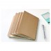 racdde Soft Cover Spiral Notebook Journal, Coofficer Blank Sketch Book Pad, Wirebound Memo Notepads Diary Notebook Planner with Unlined Paper, 100 Pages/ 50 Sheets, 7.5"x 5.1" (Brown) 