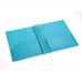 racdde 2 Pocket Letter Size Poly File Portfolio Folder with Three-Prong Fastners - 12 Pack (Light Blue) A2139-LB 
