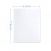 racdde 2 Pocket Letter Size Poly File Portfolio Folder with Three-Prong Fastners - 12 Pieces (White) A2139WH 