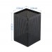 racdde Metal Pen and Pencil Holder, Squared Shaped, Wired Mesh Design, Durable Metal with Cuboid Stand - Black (B2003BK) 