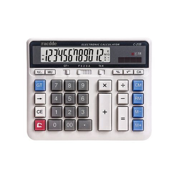 racdde  C-2135 Large Computer Keys Calculator 12 Digit 