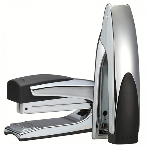 racdde Premium Metal Executive Stand-Up Desktop Stapler, Chrome (B3000)