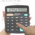 Calculators,racdde 12-Digit Dual Power Handheld Desktop Calculator with Large LCD Display Big Sensitive Button (Black, Pack of 5) 