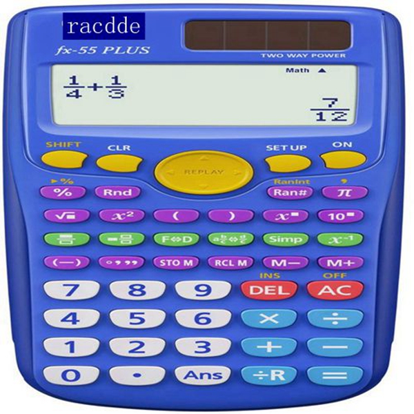 RACDDE  fx-55 PLUS Elementary/Middle School Fraction Calculator 