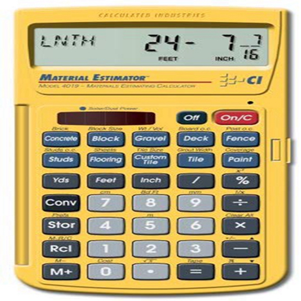   Racdde 4019 Material Estimator Calculator 