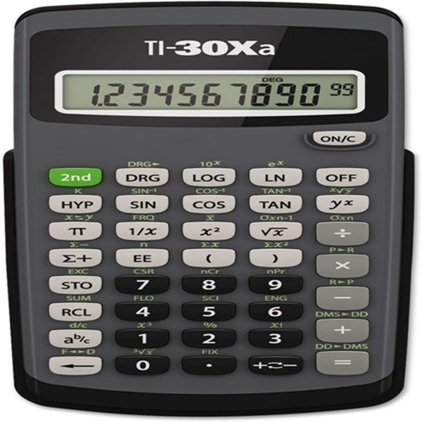 Racdde TI30XA Scientific Calculator - 10 Character(s) - Battery Powered - 6 x 3.1 x 0.8 - Black
