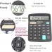 Calculator,Racdde Dual Power Handheld Desk Calculator with 12 Digit Large LCD Display Big Sensitive Button (Black, Pack of 2) 