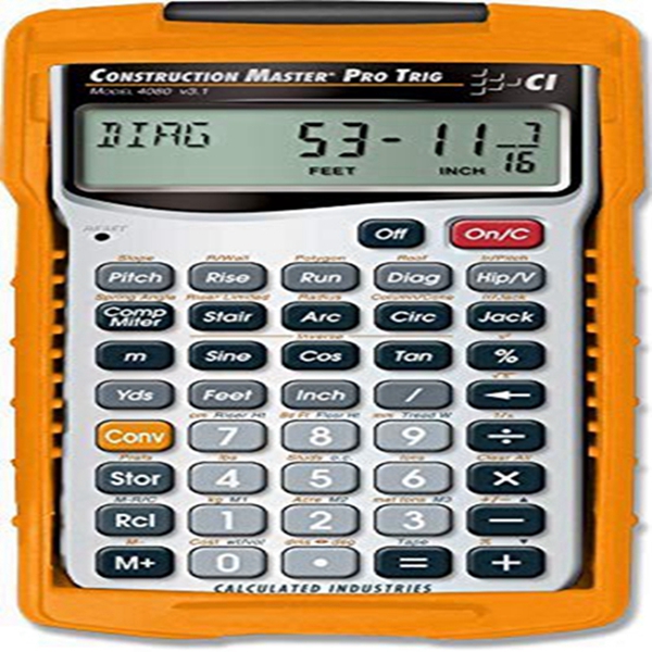 Racdde 4080 Construction Master Pro Trig Calculator 