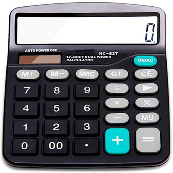Calculators, Racdde 12 Digit Solar Calculator Electronic Desktop