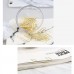 Racdde Gold Paper Clips in Elegant Magnetic Marble White Clip Holder, 28mm, 100 Clips per Box 