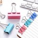 Racdde 120 Pcs Binder Clips Paper Clamps Assorted 4 Sizes, Paper Binder Clips Metal Fold Back Clips with Box for Office,School and Home Supplies,Assorted Colors 