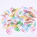 Racdde 1 Inch Assorted Color Mini Paper Clip Holder，Color Coated Paper Clips for Files, Papers, Office Supply（200 Pack）
