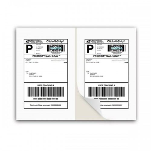 Racdde Shipping Labels with Self Adhesive, Square Corner, for Laser & Inkjet Printers, 8.5 x 5.5 Inches, White, Pack of 200