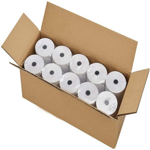 Racdde Packing Supply Thermal Receipt Paper Rolls 3-1/8 x 230ft, 10 rolls
