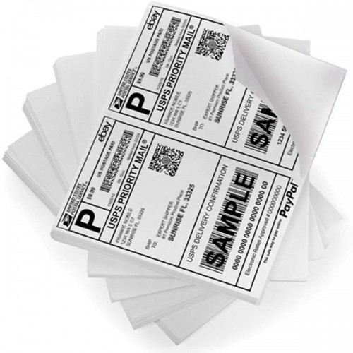 Racdde PackingSupply Shipping Labels with Self Adhesive, for Laser & Inkjet Printers, 8.5 x 5.5 Inches, White, Pack of 1000 Labels 