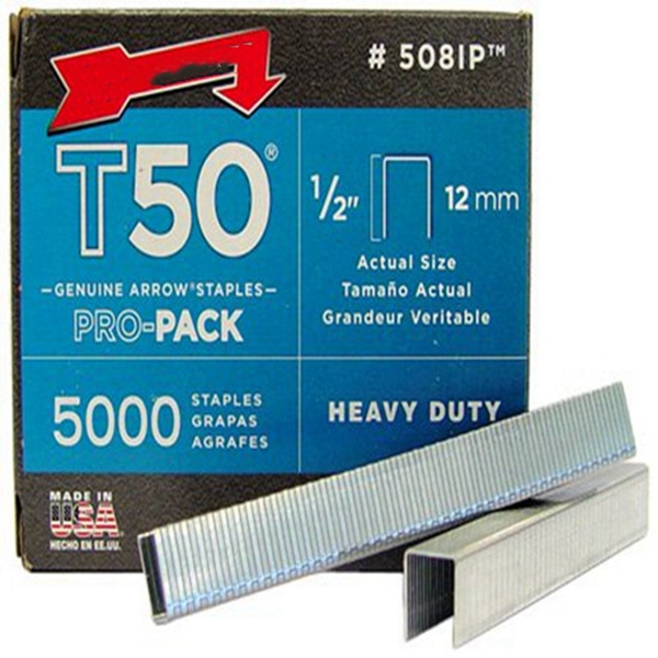 Racdde 508-IP T50 1/2-Inch Staples, 5000-Pack 