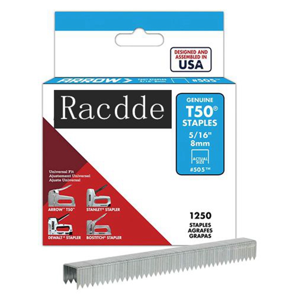Racdde Fastener 505 Genuine T50 5/16-Inch Staples, 1,250-Pack 