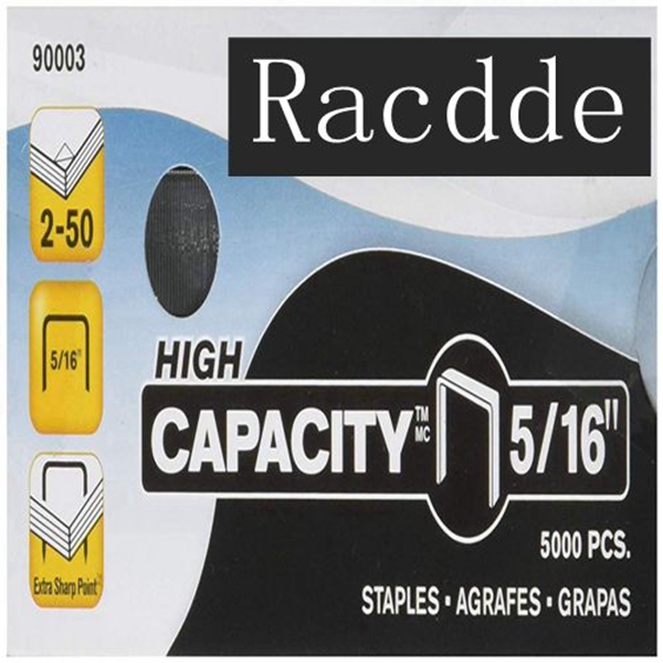 Racdde High Capacity Staples, 5/16-Inch, 5,000 Per Box (90003) 
