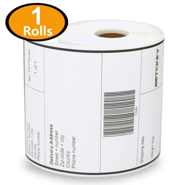 Racdde 1 Rolls Dymo 1744907 Compatible 4XL Internet Postage Extra-Large 4" x 6" Shipping Labels,Strong Permanent Adhesive, Perforated 