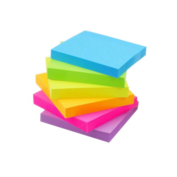 Racdde Sticky Notes 6 Bright Color 6 Pads Self-Stick Notes 3 in x 3 in, 100 Sheets/Pad 