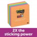 Racdde Super Sticky Notes, Rio de Janeiro Colors, Great for Reminders, 67% Plant-Based Adhesive by Weight, 4 in. x 4 in, 6 Pads/Pack, (675-6SSUC) 