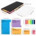 Racdde 578-in-1 Divider Sticky Notes Set, Super Sticky Page Markers Prioritize with Color Coding, 60 Ruled, 40 Dotted, 40 Blank, 60 Orange and Pink, 150 Index Tabs and 168 Labels 