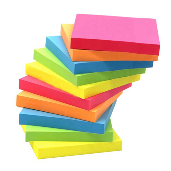 Racdde Sticky Note, Top Honor 3 inch x 3 inch, 10 Pads/Pack,100 Sheets/Pad, 5 Colours Self-Stick Notes, Easy Post 