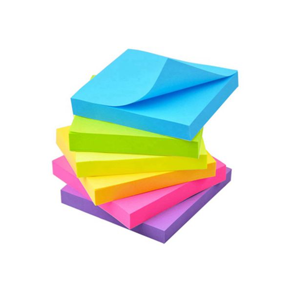 Racdde  Sticky Notes 3x3 Refills Self-Stick Notes 6 Pads, 6 Bright Colors, 100 Sheets/Pad 