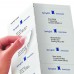 Racdde  Shipping Labels with Easy Peel for Laser and Inkjet Printers, 2" x 4", Glossy Clear, Rectangle, 100 Labels, Permanent (7663) Made in Canada for The Canadian Market 