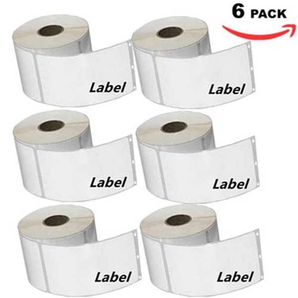 Racdde 30256 LabelWriter Self-Adhesive Multipurpose Labels Compatible, 2-5/16" x 4", White, Roll of 300-6 Rolls 