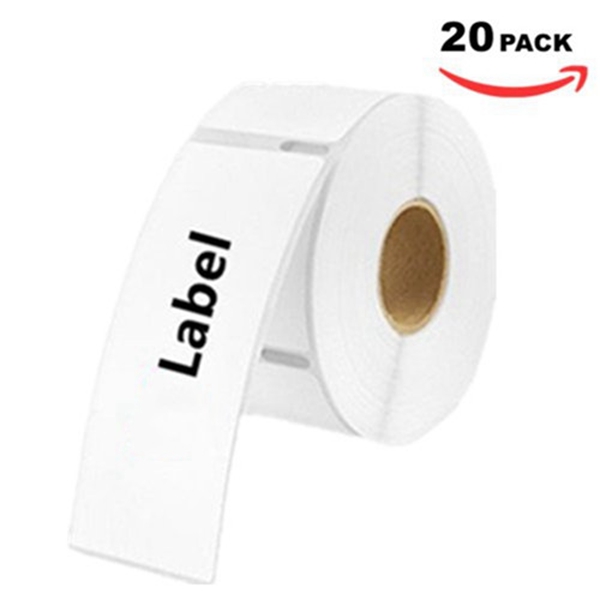 Racdde  DYMO Compatible 30321 LabelWriter Address Labels, White, 1-4/10 X 3-1/2, 260 Labels/Roll - 20 Rolls 