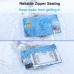 Racdde Extra Thick Clear ID Badge Holder, Sturdy & Highly Transparent, Waterproof Plastic Card Holders with Resealable Zipper (Vertical, 10 Pack) 