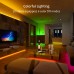 LED Strip Lights, Racdde  16.4ft RGB Color Changing Light Strip Kit with Remote and Control Box for Room,Bedroom, TV, Ceiling, Cupboard Decoration, Bright 5050 LEDs, Cutting Design, Easy InstallationLED