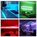 Racdde Led Strip Lights 16.4ft 5M SMD 3528 RGB 300 LEDs Color Changing Kit Waterproof, Flexible Led Light Strips with Remote 12V Power Adapter Included for Bedroom, Home, Kitchen 
