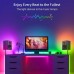Racdde Dreamcolor Led Strip Lights Music Sync, 16.4Ft Waterproof Phone Controlled Color Changing Light Strip for Party, Room, Bedroom, TV, Kitchen Cabinet Decoration [All-in-One Kit] 
