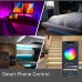  Smart LED Strip Lights, Racdde WiFi RGBW 1400 ,Remote Control Kit 16.4ft 150leds 5050 Waterproof IP65, Work with Apple siri Shortcuts, Compatible with Alexa and Google Assistant