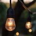Racdde Outdoor String Lights Commercial Great Weatherproof Strand Dimmable Edison Vintage Bulbs Hanging Sockets, 24FT UL Listed Heavy-Duty Decorative Café Market Patio Lights for Bistro Garden Porch 