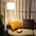 Racdde Floor Lamp for Living Room with Lamp Shade and 9W LED Bulb - Modern Standing Lamp - Floor Lamps for Bedrooms 