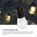 Racdde 2 Pack 48FT Outdoor String Lights with 15 sockets