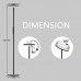 Racdde LED Torchiere Floor Lamp, Uplight Dimmable Floor lamps Wifi Smart Compatible with Amazon Alexa Google Home,Tall Standing Modern Pole Light Enabled Remote Control Stepless Touch Control for Living Room 