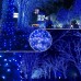 Racdde 100 LED String Lights, 33FT Long with 8 Modes Plug, Clear Wire, Decorative Extendable Fairy Lights for Bedroom, Kids Room, Party, Wedding, Patio, Christmas, Birthday, Soft and Glow (Blue) 