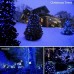 Racdde 100 LED String Lights, 33FT Long with 8 Modes Plug, Clear Wire, Decorative Extendable Fairy Lights for Bedroom, Kids Room, Party, Wedding, Patio, Christmas, Birthday, Soft and Glow (Blue) 