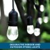 Racdde Waterproof LED Outdoor String Lights - Hanging Edison String Light, 24 FT Commercial Grade String Light, Patio Decorations in Your Backyard 