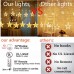 Racdde Star Curtain String Lights, 12 Star 138 LED Window Lights Waterproof 12 Strings with 8 Flashing Modes RF Remote Decoration for Christmas, Wedding, Party, Home, Patio Lawn, 8.2ft x 3.2ft (LxW) 