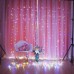 Racdde Curtain Lights, 8 Modes Fairy Lights String with Remote Controller, IP64 Waterproof, USB Plug in Twinkle Lights for Weddings, Parties, Backdrop, Wall Decorations, 300 Led（ 9.8x9.8Ft, Multicolor）