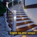 Racdde Solar Deck Lights Outdoor, 16 PCS Solar Step LED Waterproof Lighting for Outdoor Deck, Patio, Stair, Yard, Path and Driveway (Warm White)